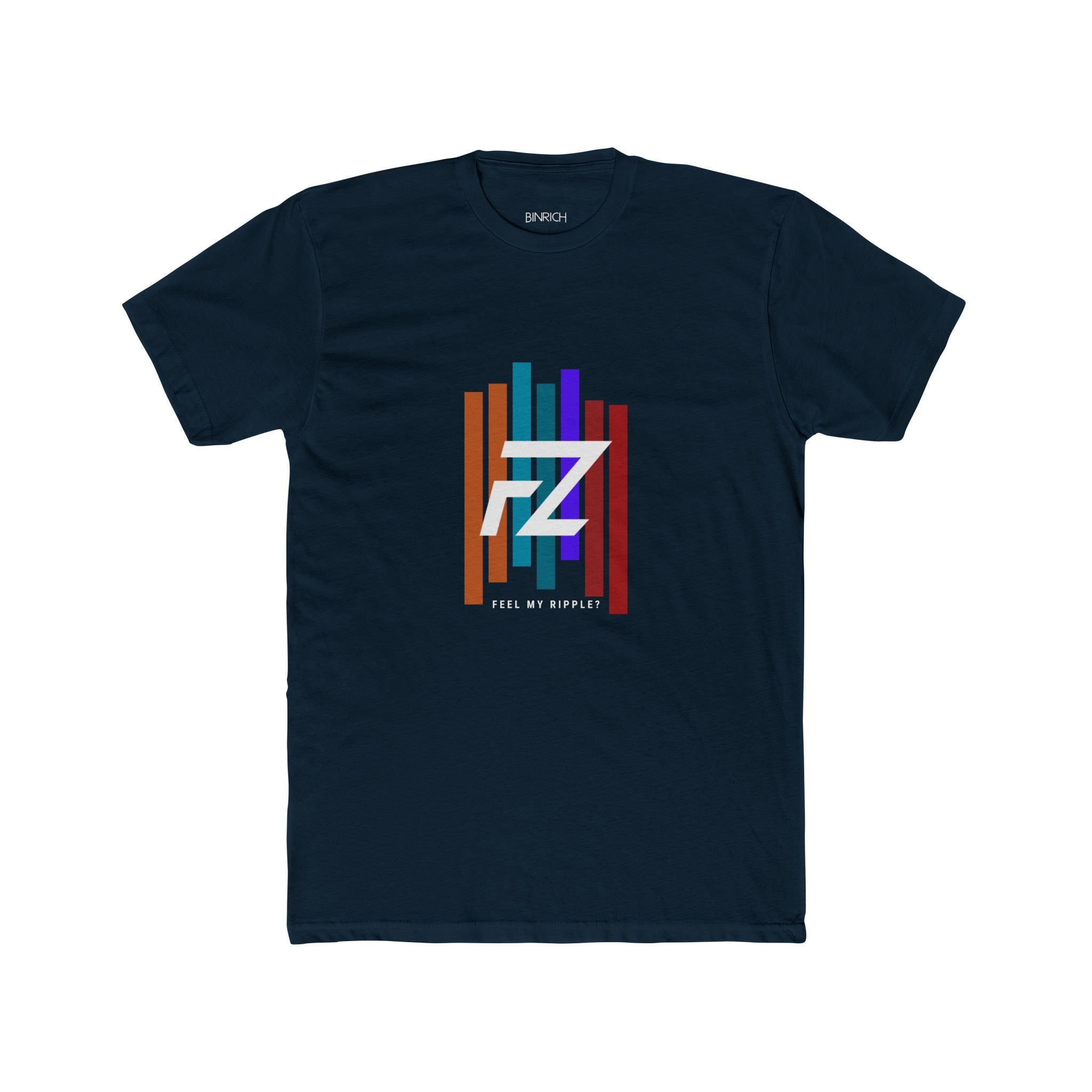 BARS FEEL MY RIPPLE T-shirt Retro Rainbow Stripes — Graphic T-Shirt