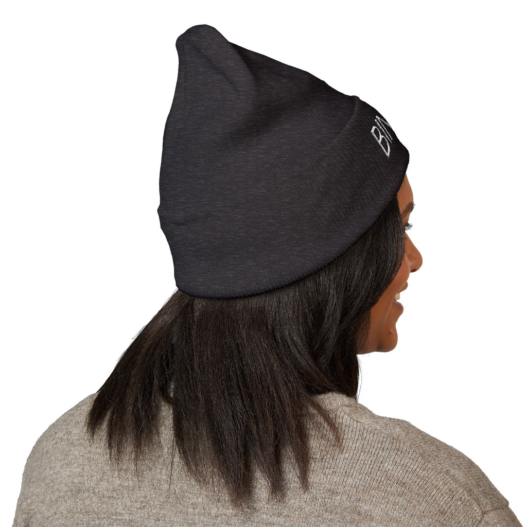 Embroidered "BINRICH" Classic Cuffed Beanie — Warm Knit Winter Hat