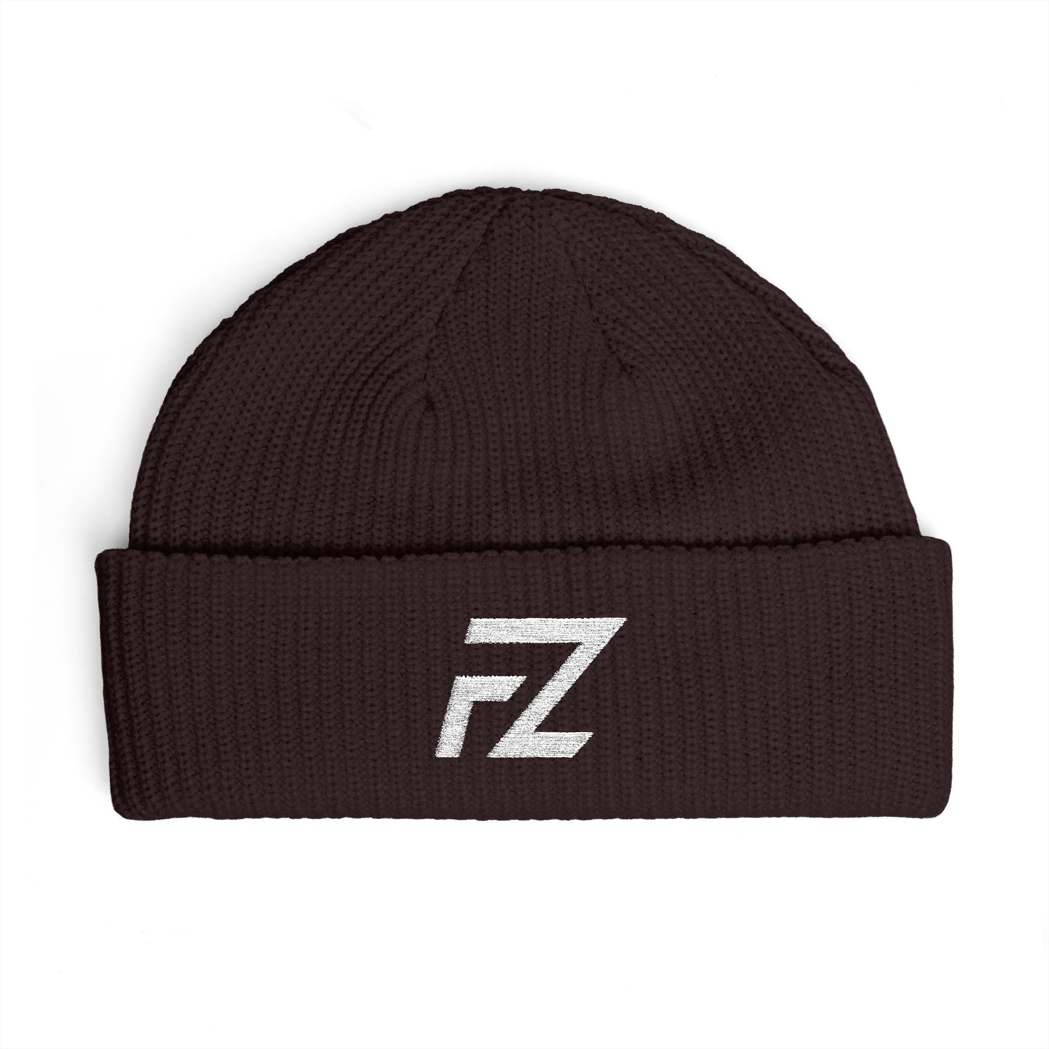 Cuffed Beanie with FZ Logo — Knit Winter Hat for Streetwear & Casual Wear