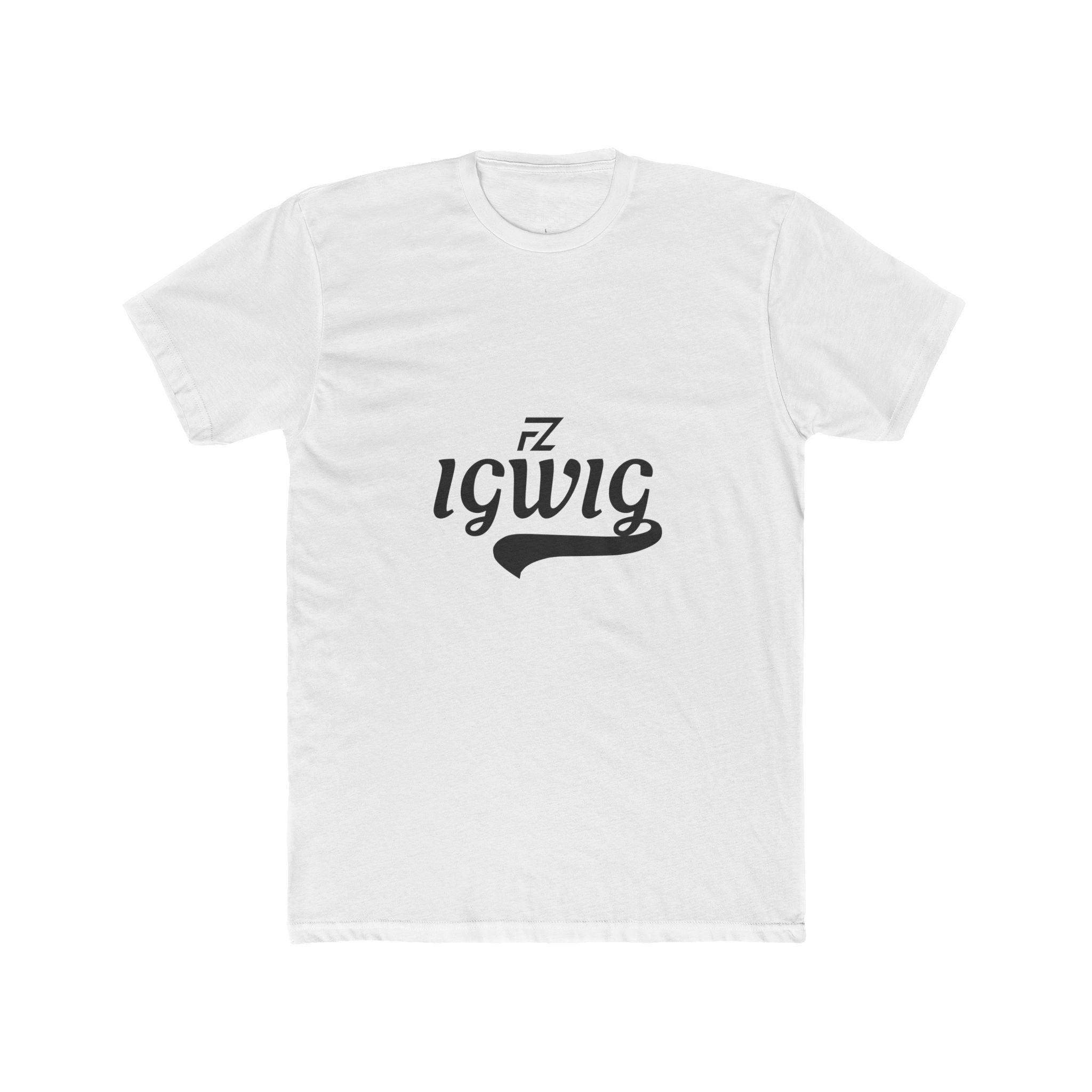 FZ - IGWIG Crew Tee — Retro Script “living” Graphic T‑Shirt