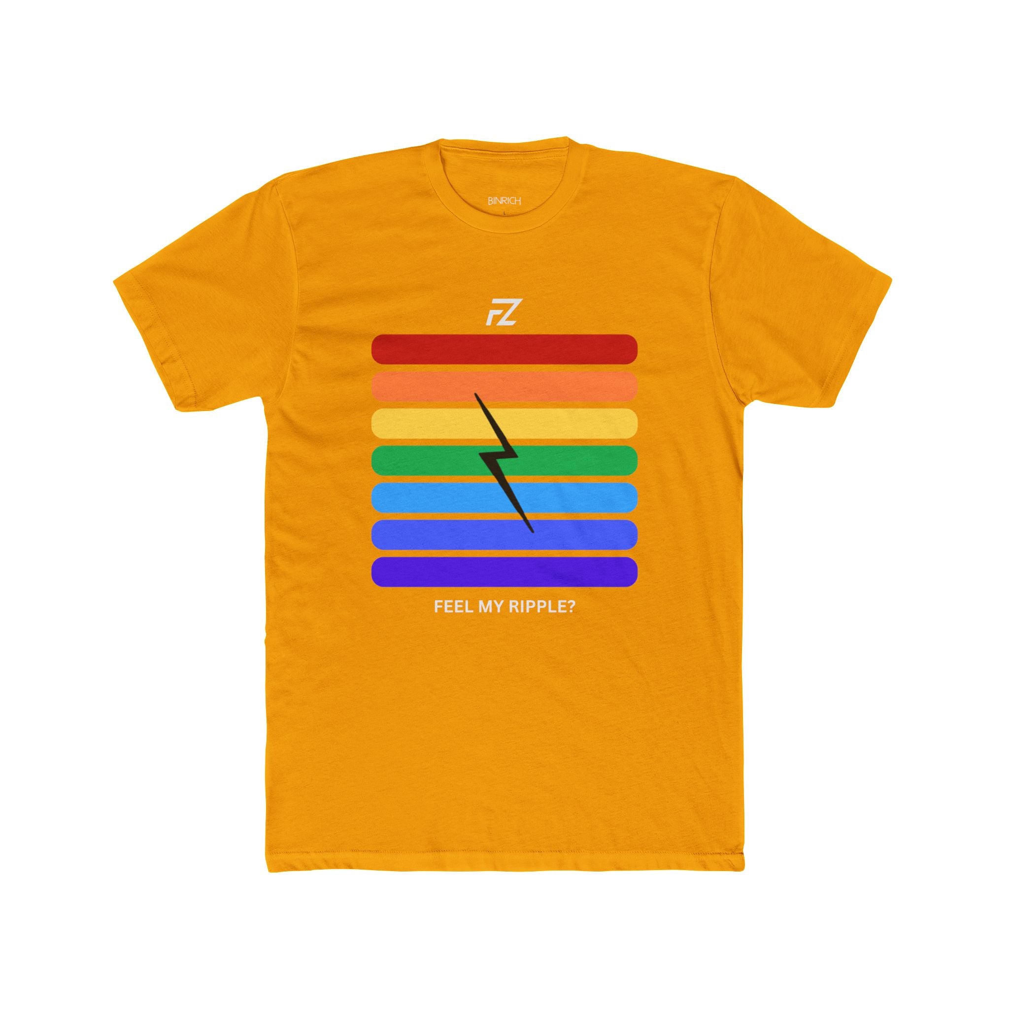 The Junction Point where all Rhythms Meet logo - rainbow T-shirt