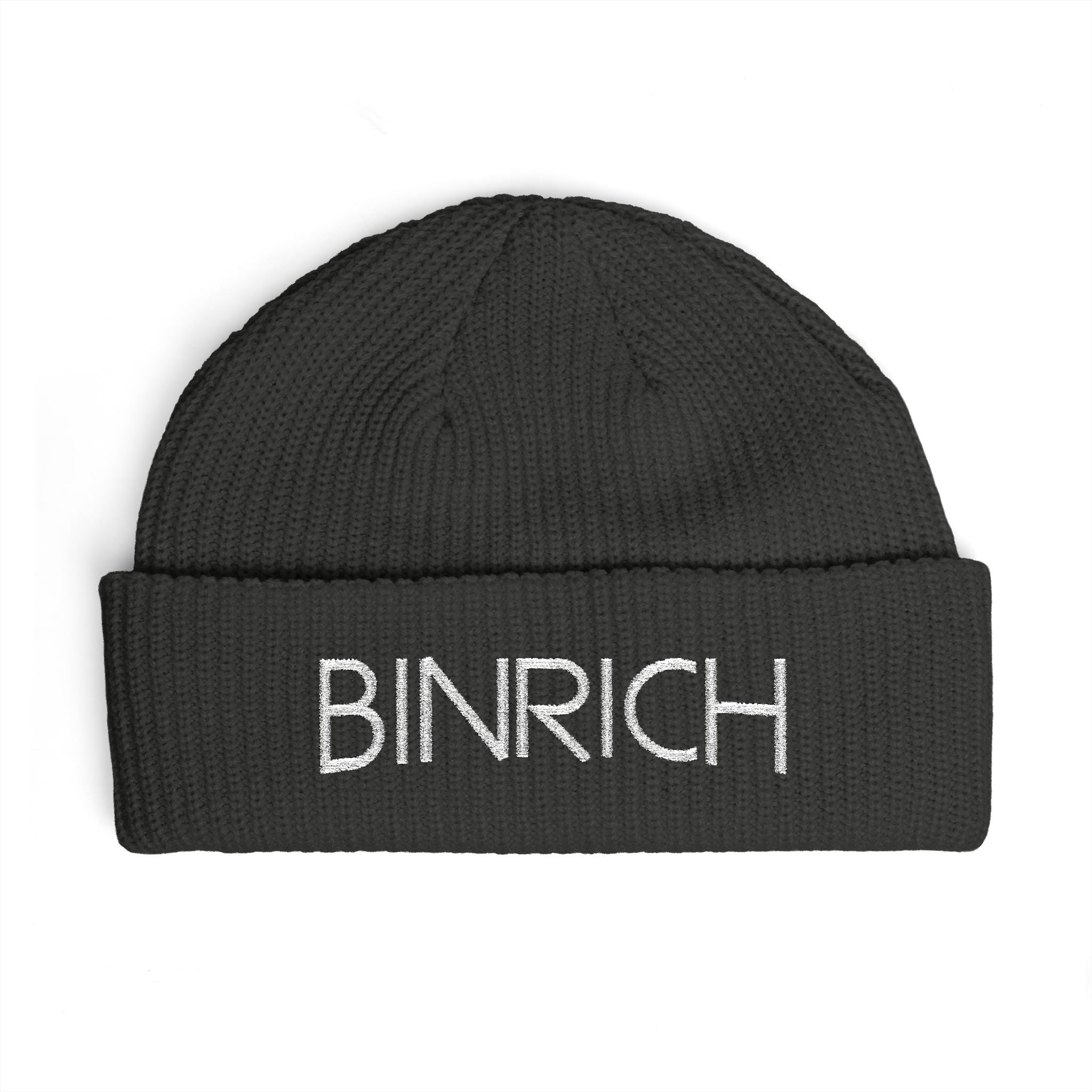 BINRICH Cuff Beanie - Embroidered Knit Winter Hat