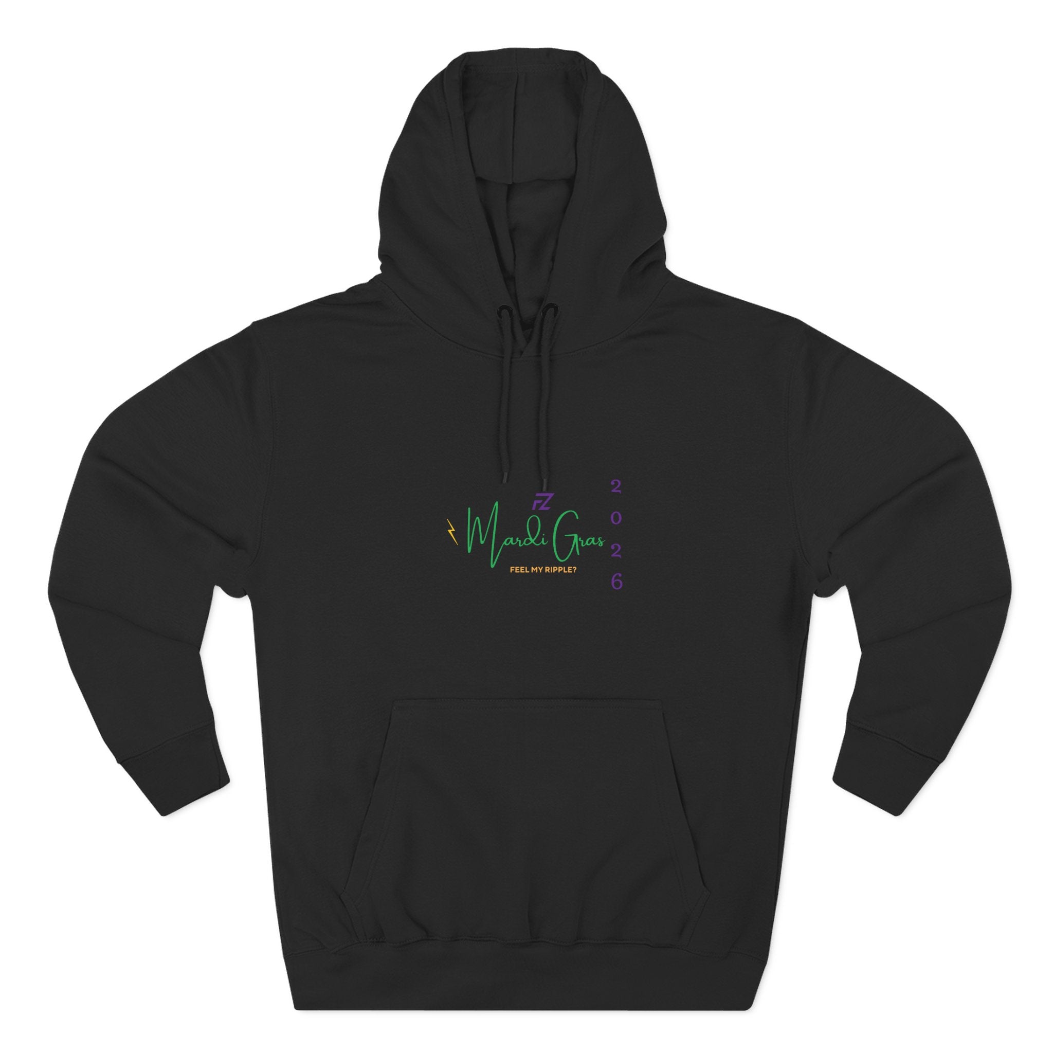 MARDI GRAS 2026 "FEEL MY RIPPLE?" HOODIE