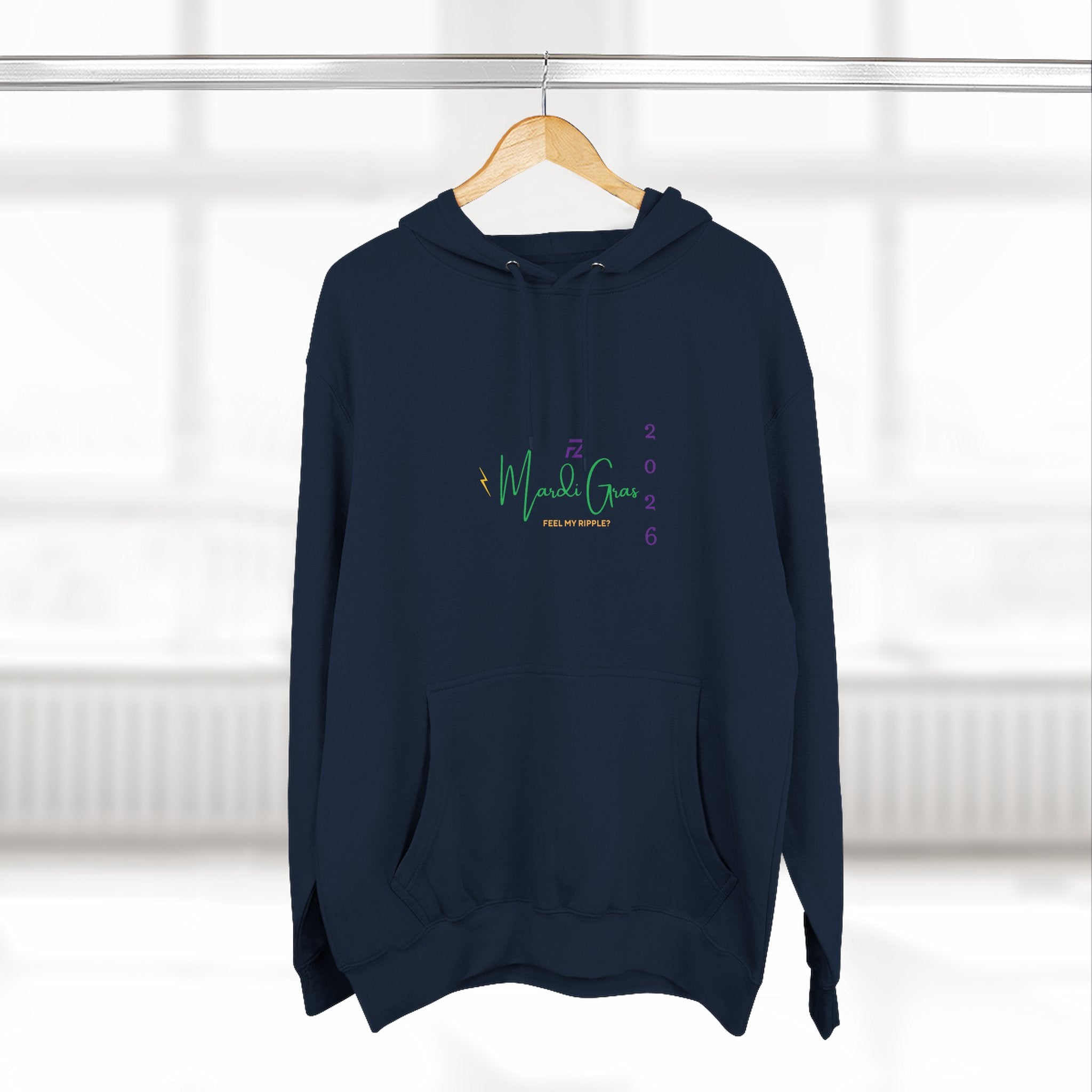 MARDI GRAS 2026 "FEEL MY RIPPLE?" HOODIE