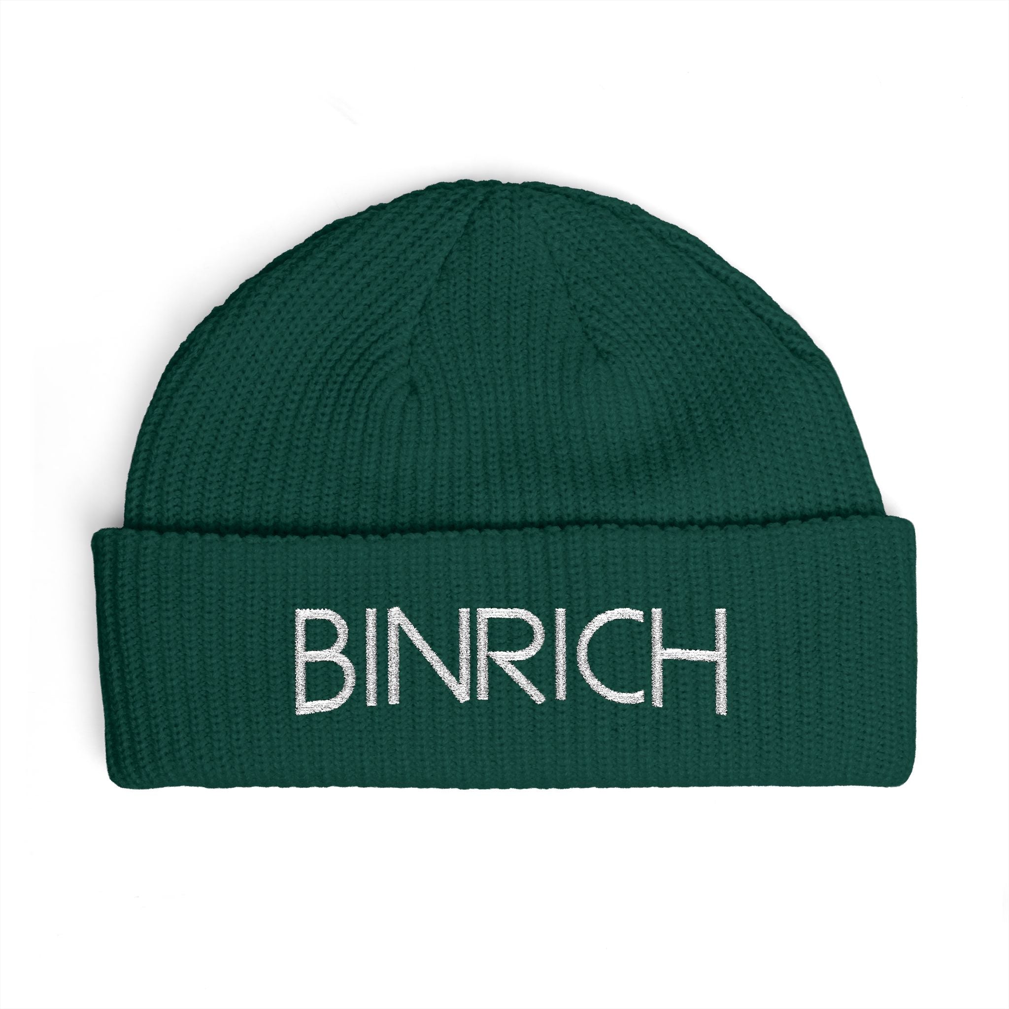 BINRICH Cuff Beanie - Embroidered Knit Winter Hat