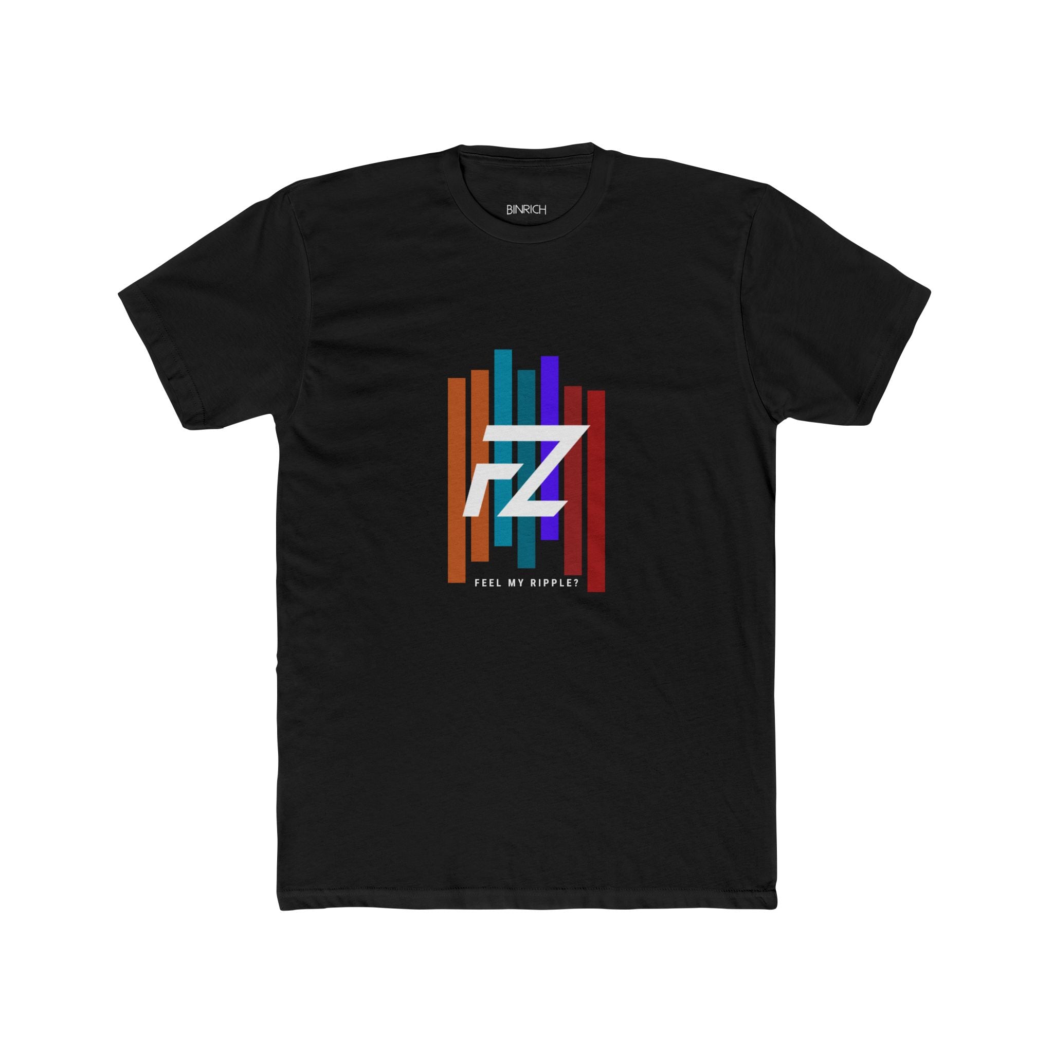 BARS FEEL MY RIPPLE T-shirt Retro Rainbow Stripes — Graphic T-Shirt