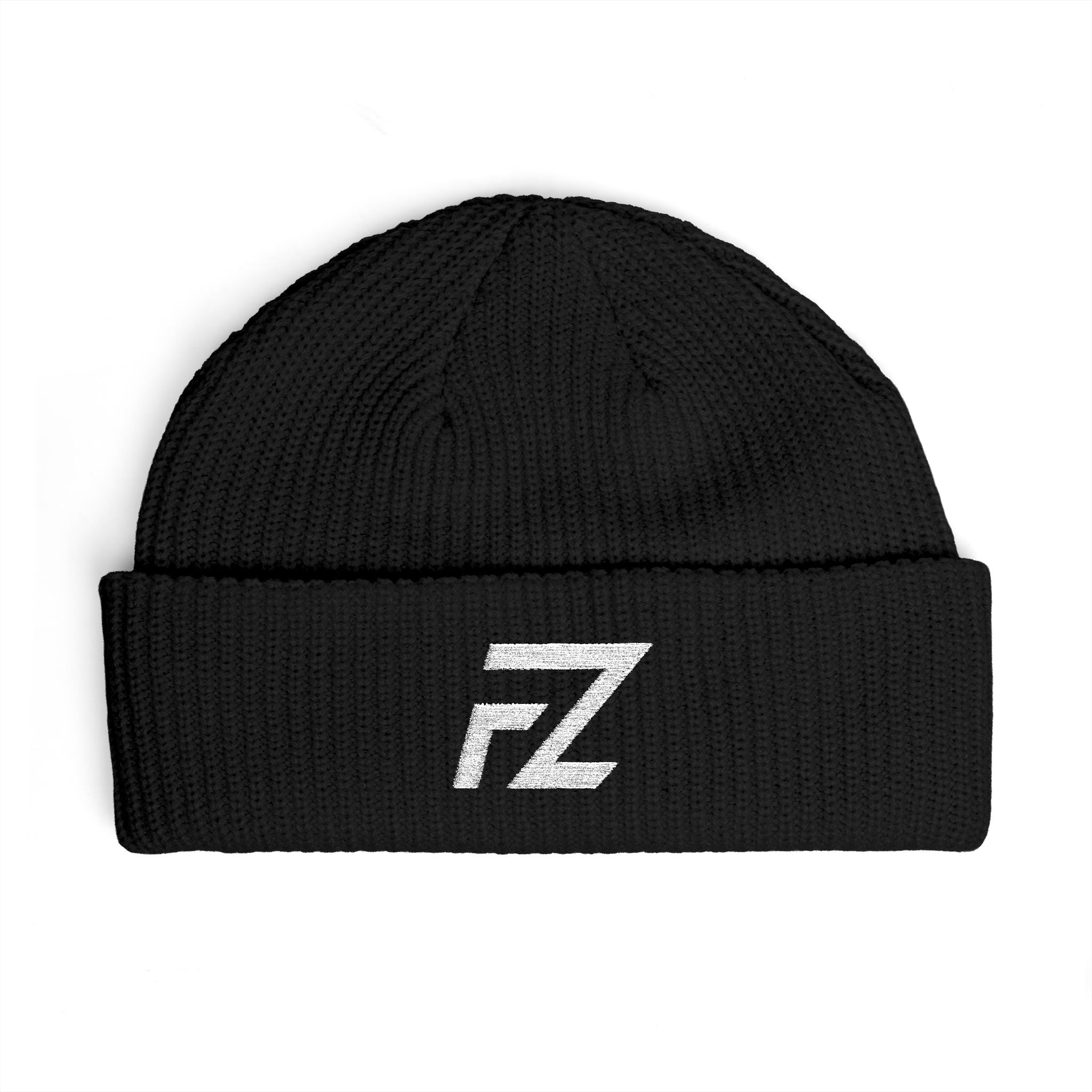 Cuffed Beanie with FZ Logo — Knit Winter Hat for Streetwear & Casual Wear