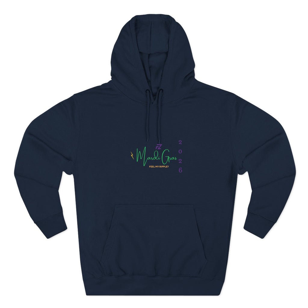 MARDI GRAS 2026 "FEEL MY RIPPLE?" HOODIE
