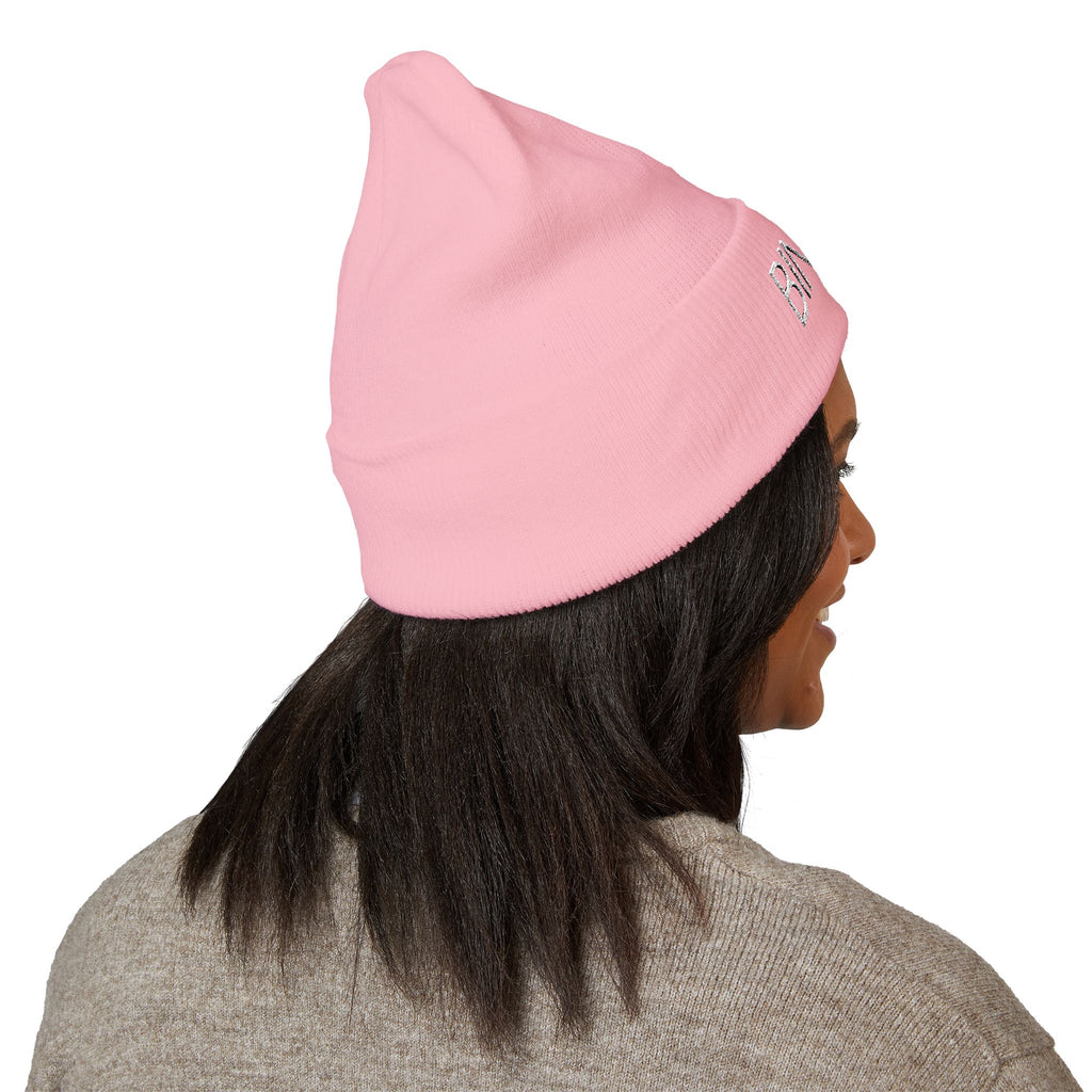 Embroidered "BINRICH" Classic Cuffed Beanie — Warm Knit Winter Hat