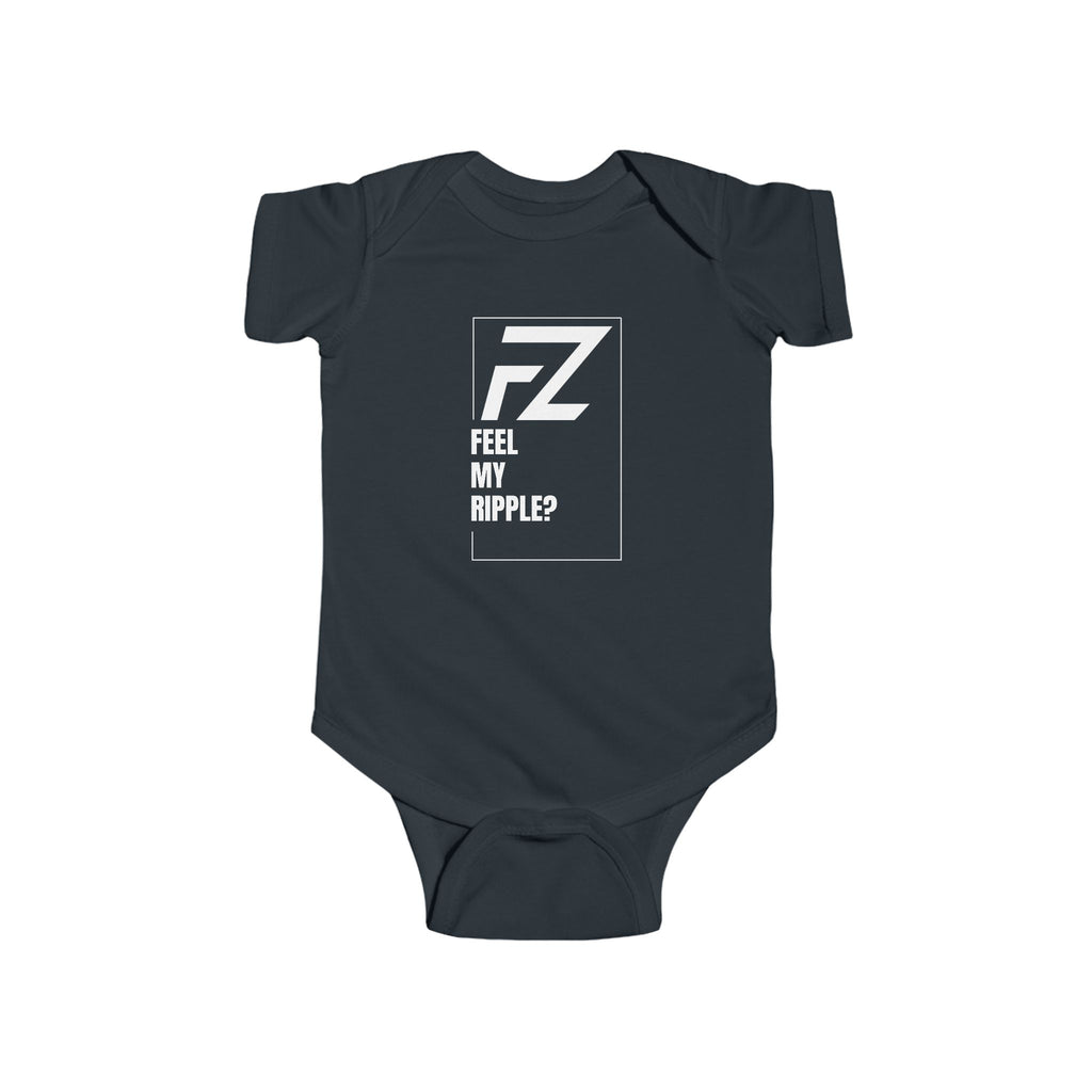 FZ Original FEEL MY RIPPLE? Infant Bodysuit — Baby Onesie (Newborn Gift, Everyday Wear)