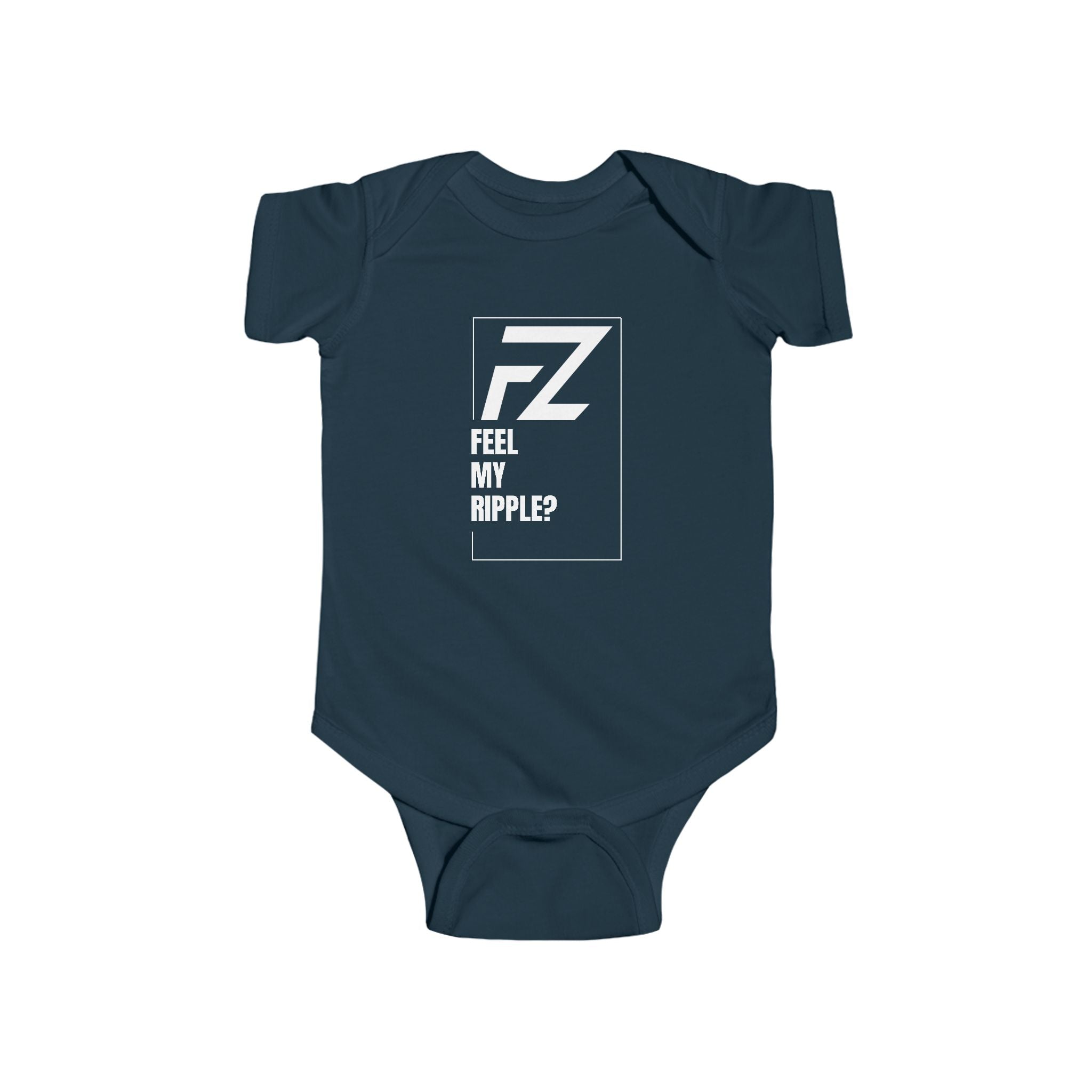 FZ Original FEEL MY RIPPLE? Infant Bodysuit — Baby Onesie (Newborn Gift, Everyday Wear)