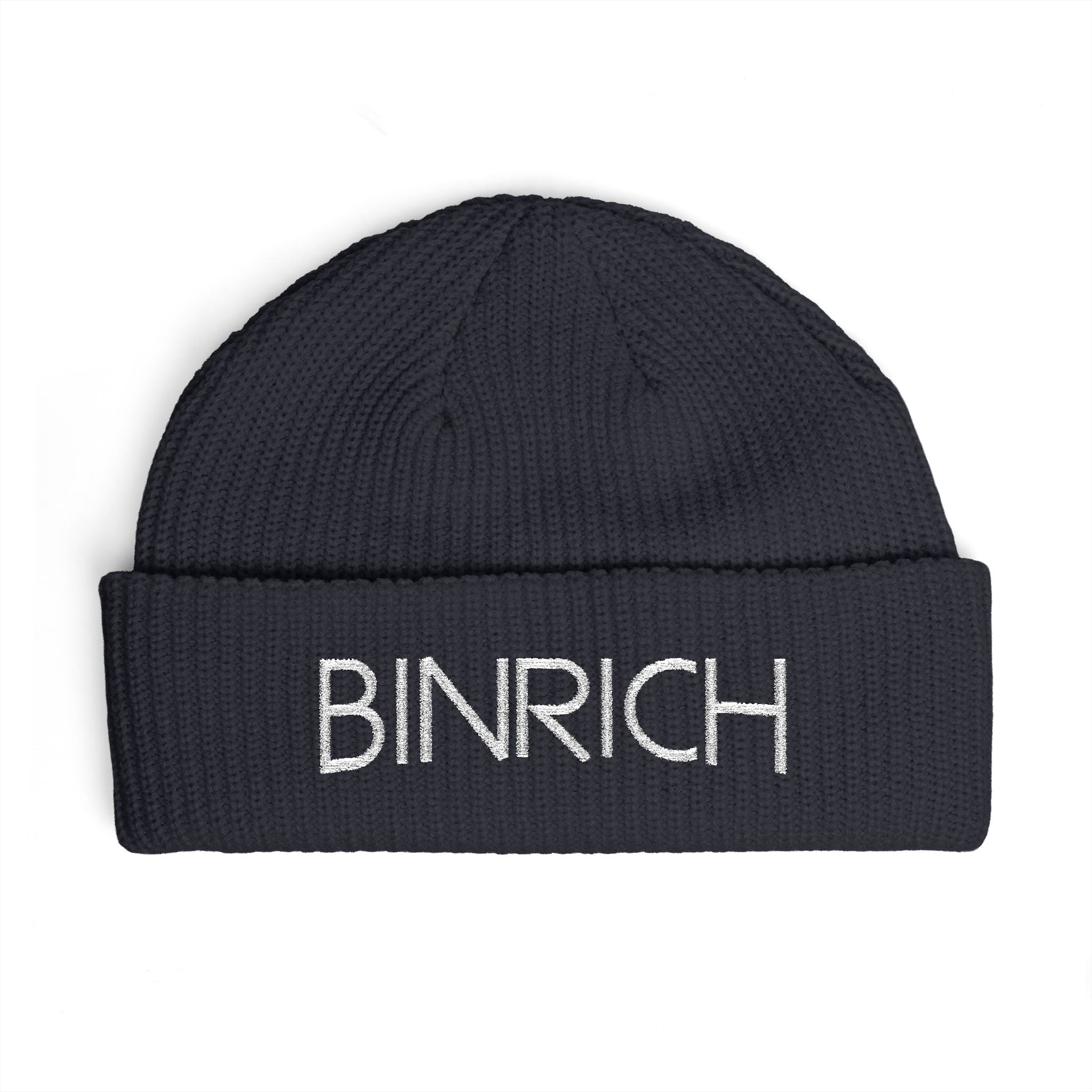 BINRICH Cuff Beanie - Embroidered Knit Winter Hat