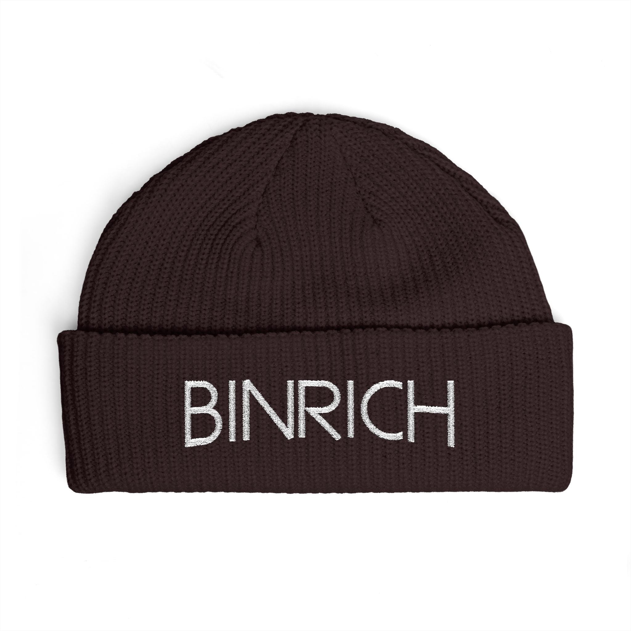 BINRICH Cuff Beanie - Embroidered Knit Winter Hat