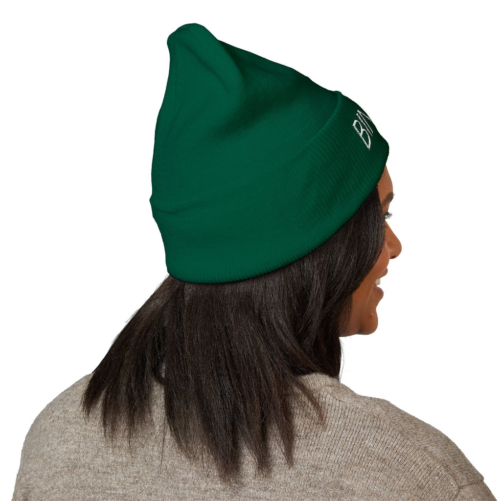 Embroidered "BINRICH" Classic Cuffed Beanie — Warm Knit Winter Hat