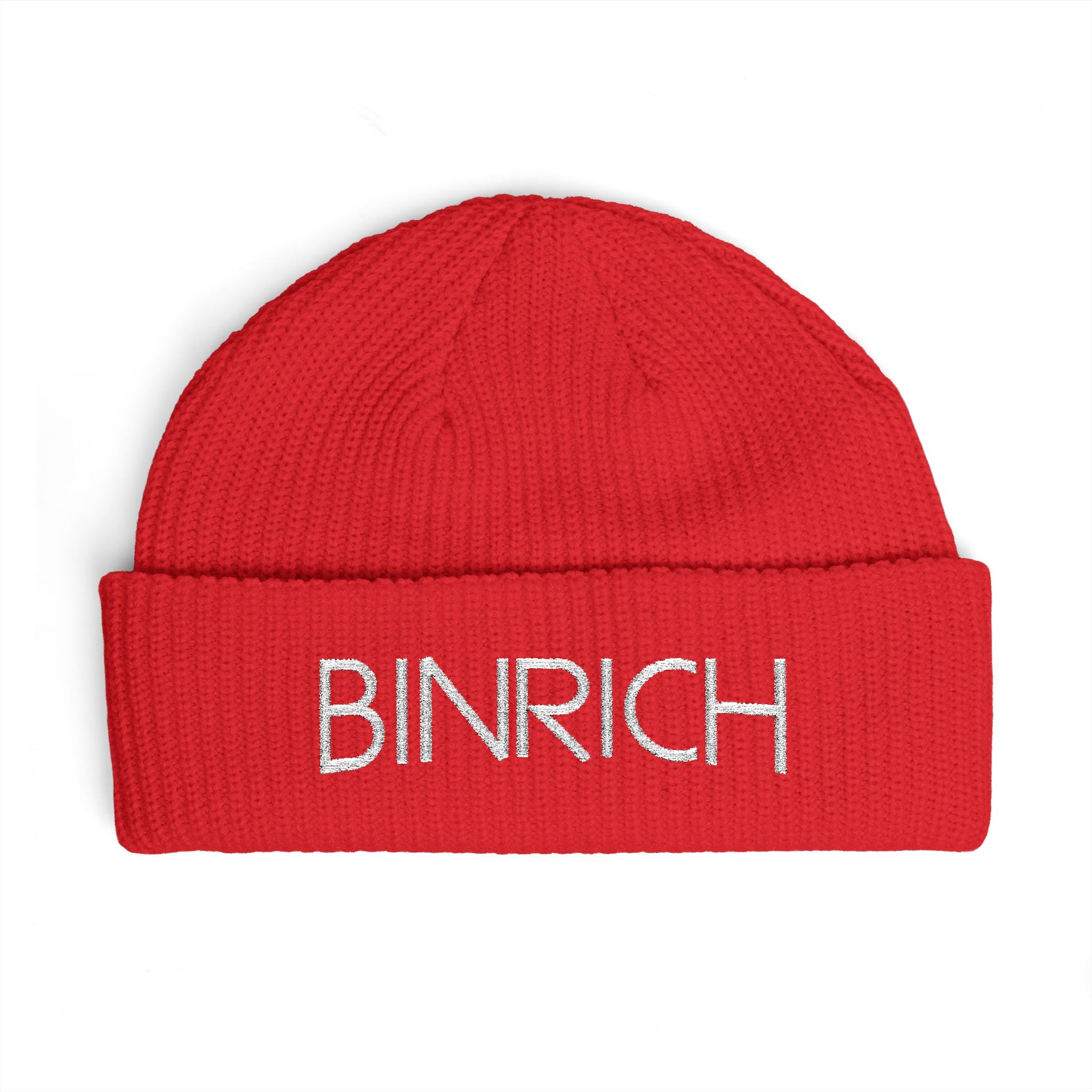 BINRICH Cuff Beanie - Embroidered Knit Winter Hat